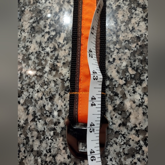 Orange and Black Seatbelt Belt - Picture 7 of 7